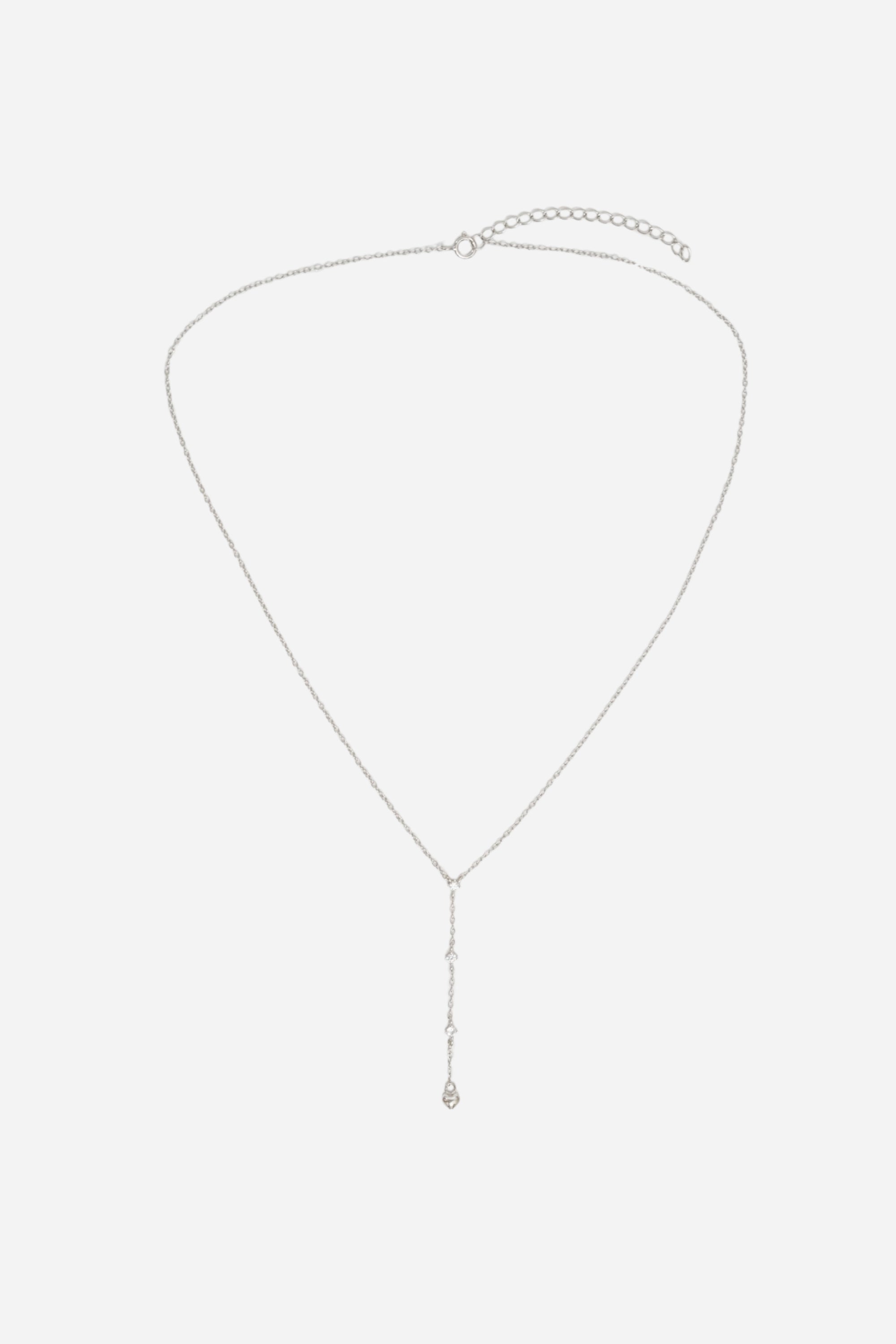 Sheer Y Heart Necklace
