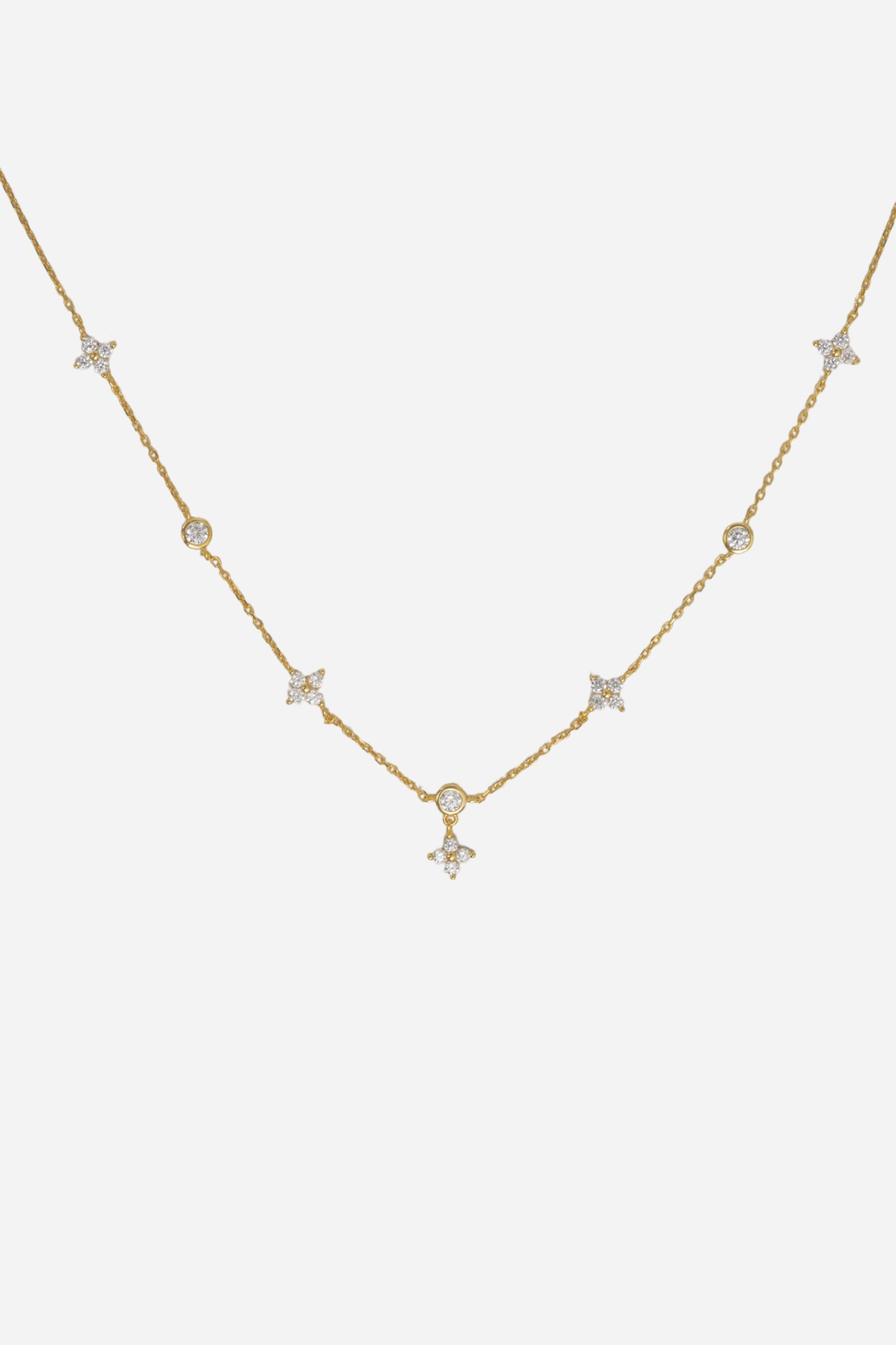 Clover Chain Necklace | Gold