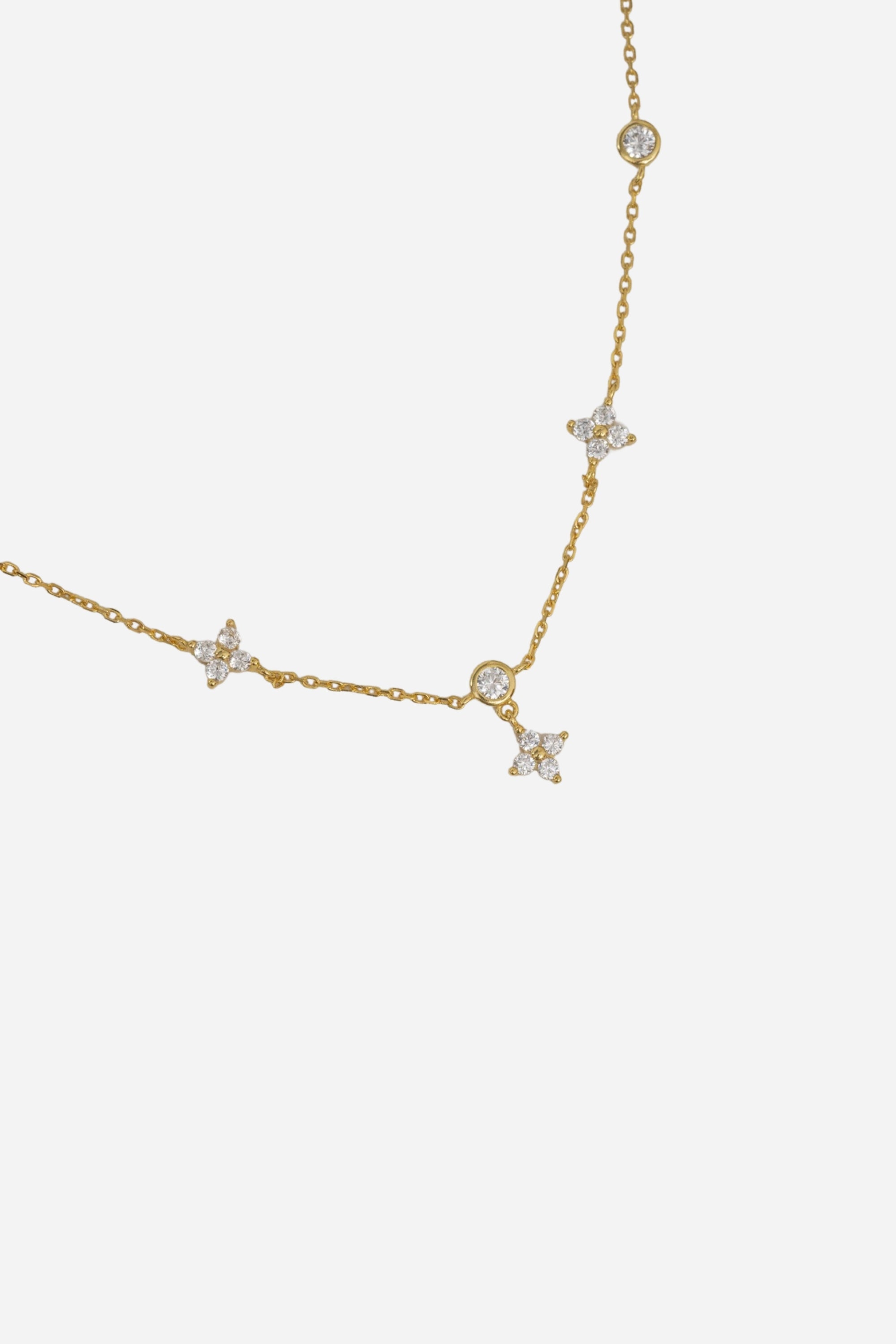 Clover Chain Necklace | Gold