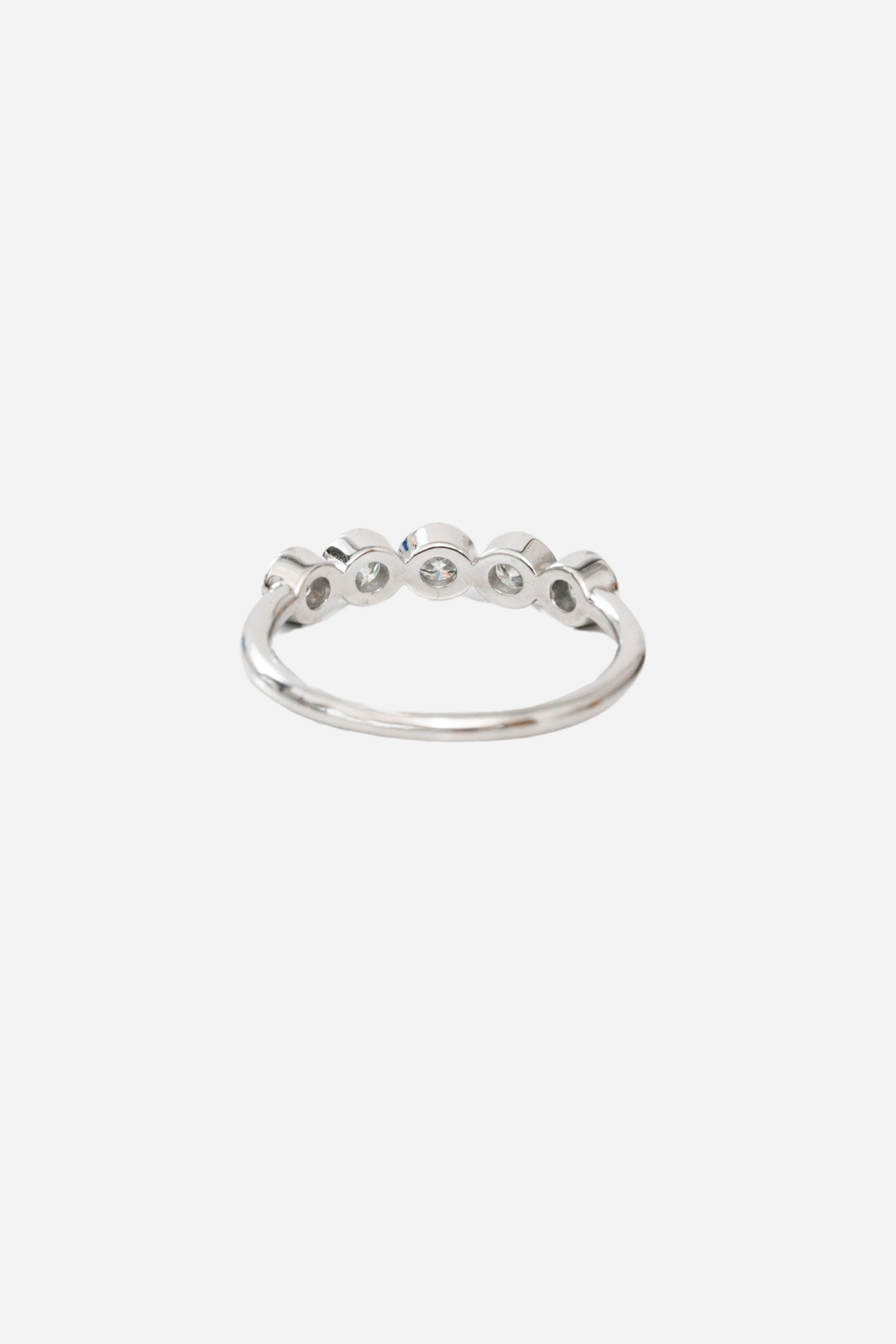 Round Half Eternity Ring | Silver