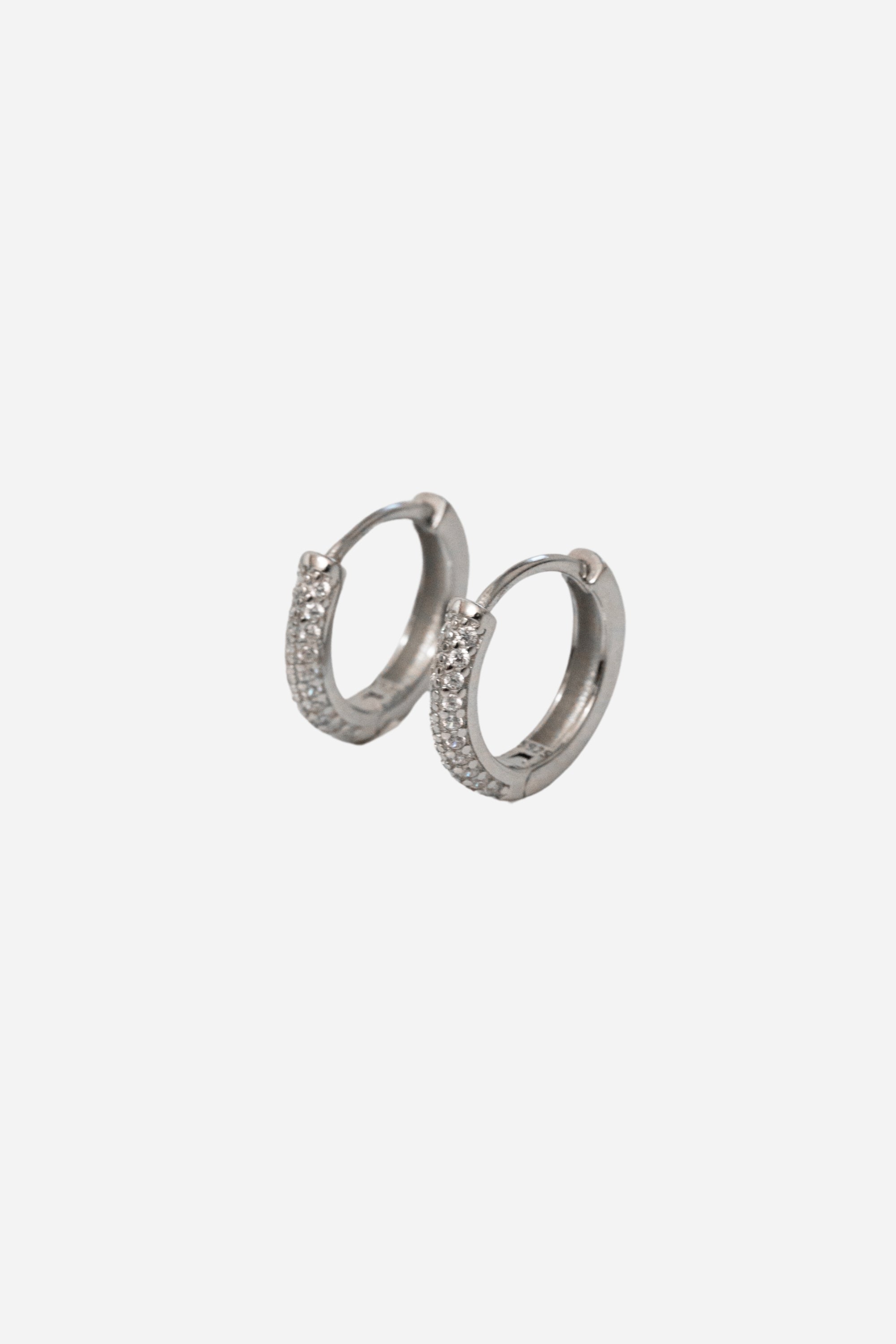Deux Line Bijou Hoop Pierce | Silver