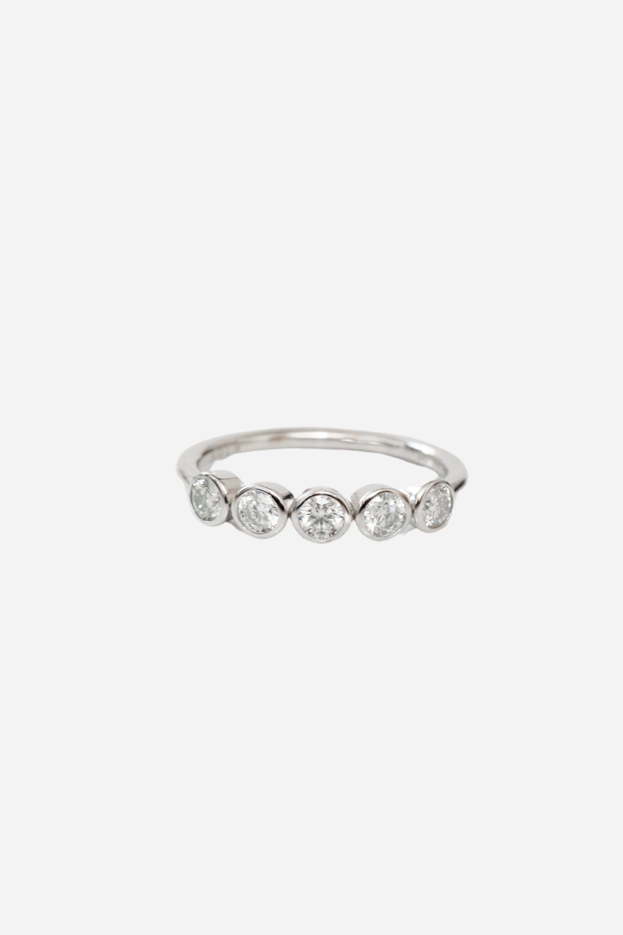 Round Half Eternity Ring | Silver