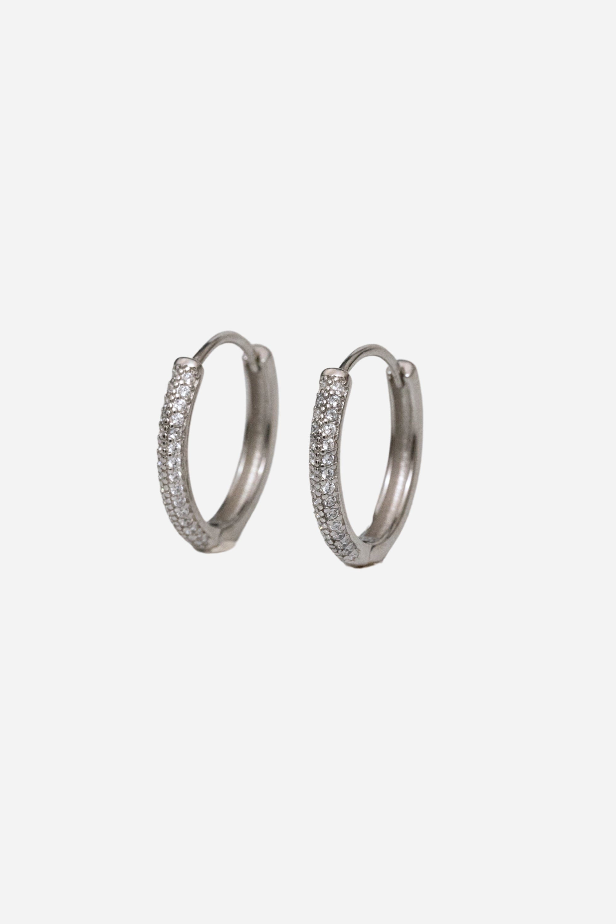 Deux Line Bijou Hoop Pierce | Silver