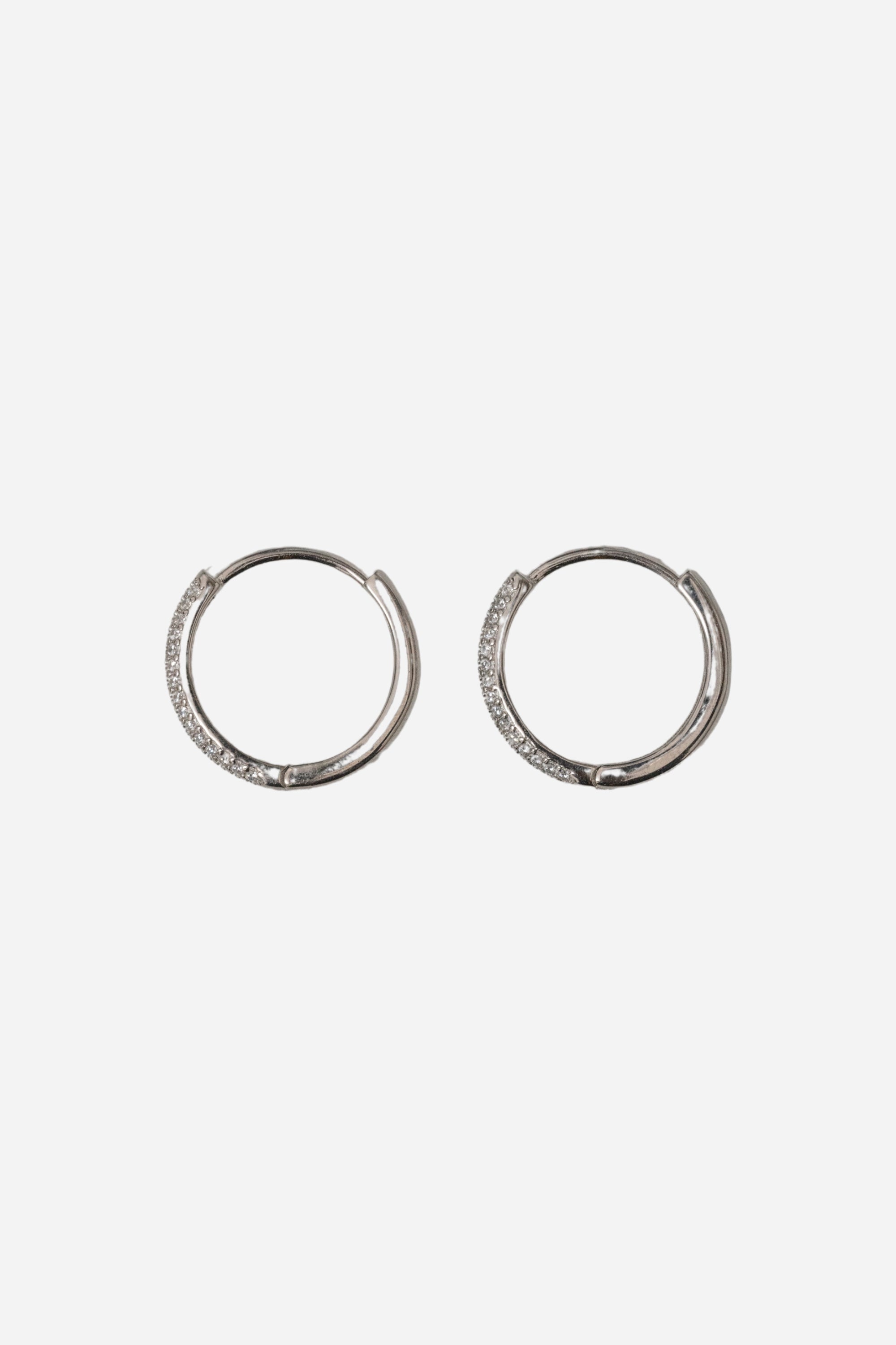 Deux Line Bijou Hoop Pierce | Silver