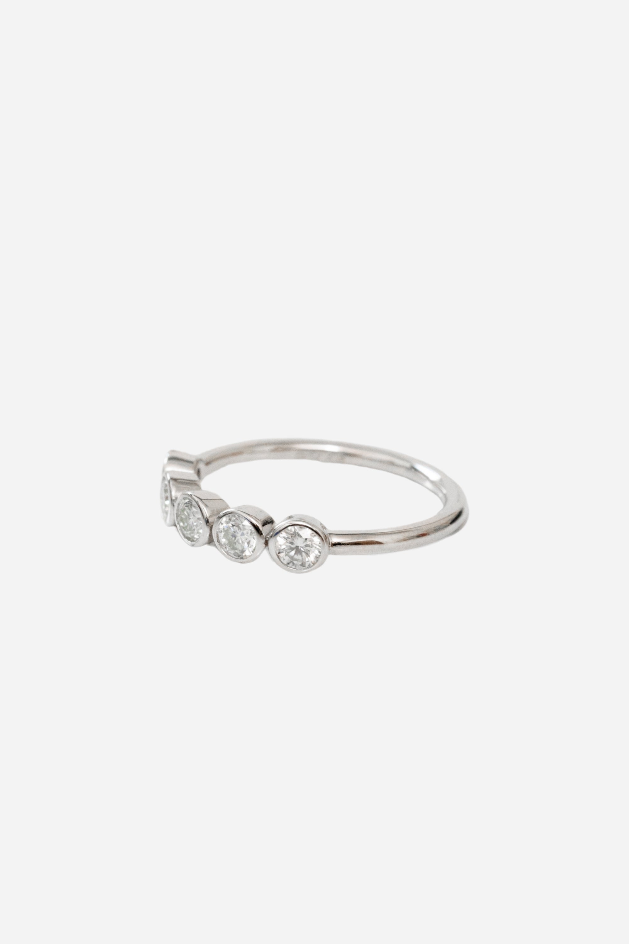 Round Half Eternity Ring | Silver