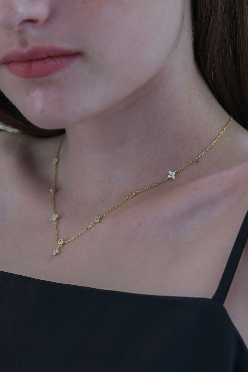 Clover Chain Necklace | Gold