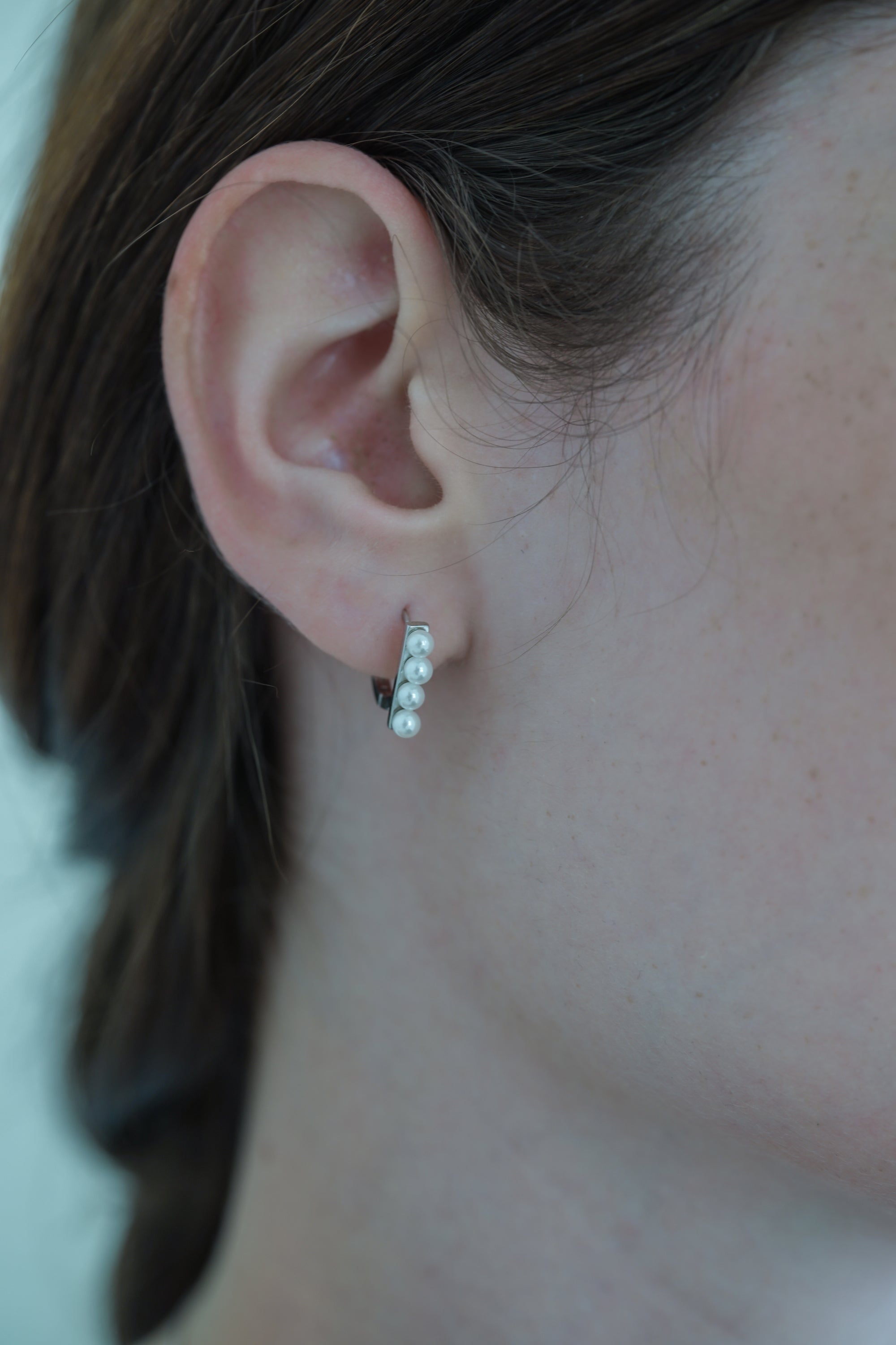 Pearl Lane Hoop Pierce | Silver