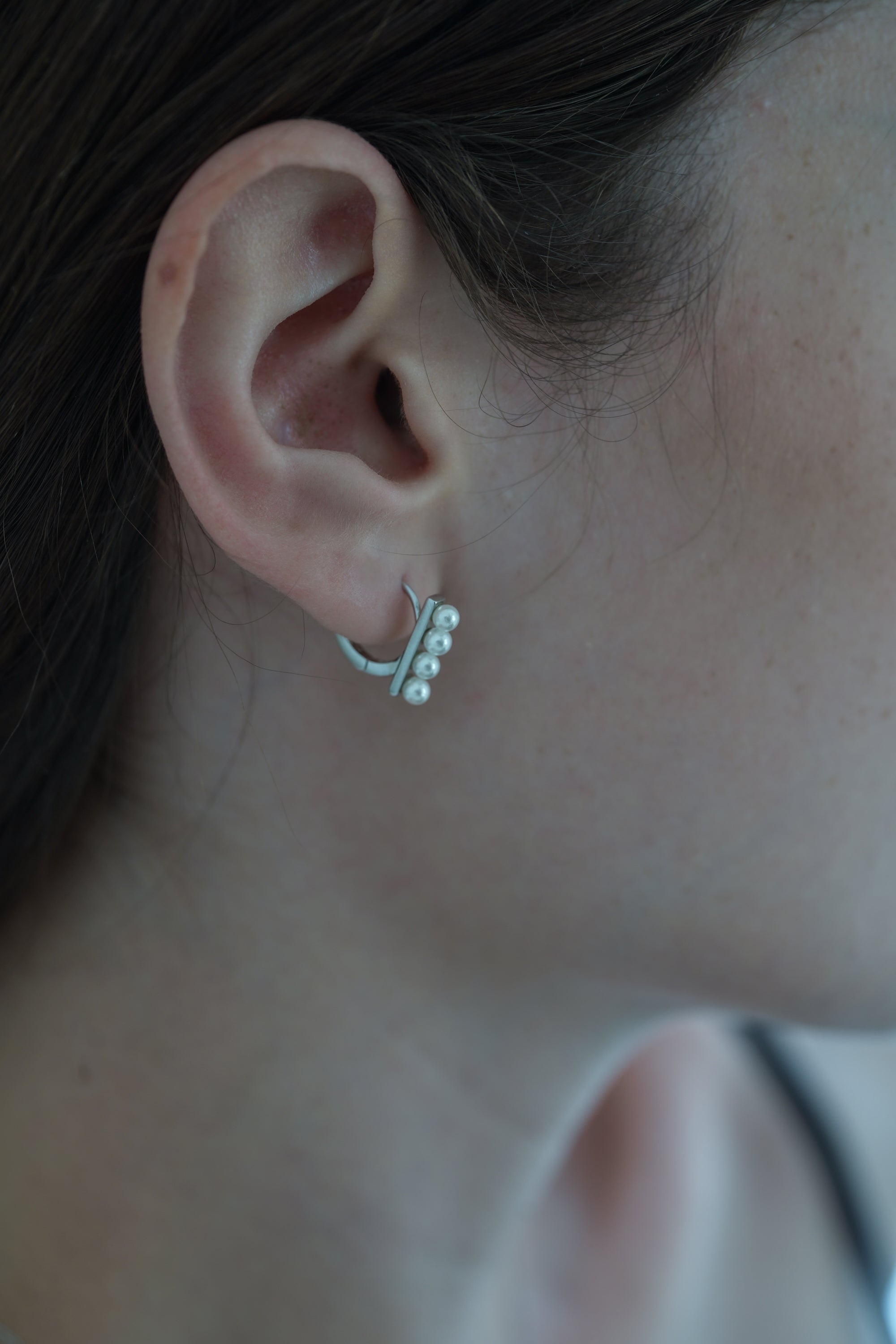 Pearl Lane Hoop Pierce | Silver