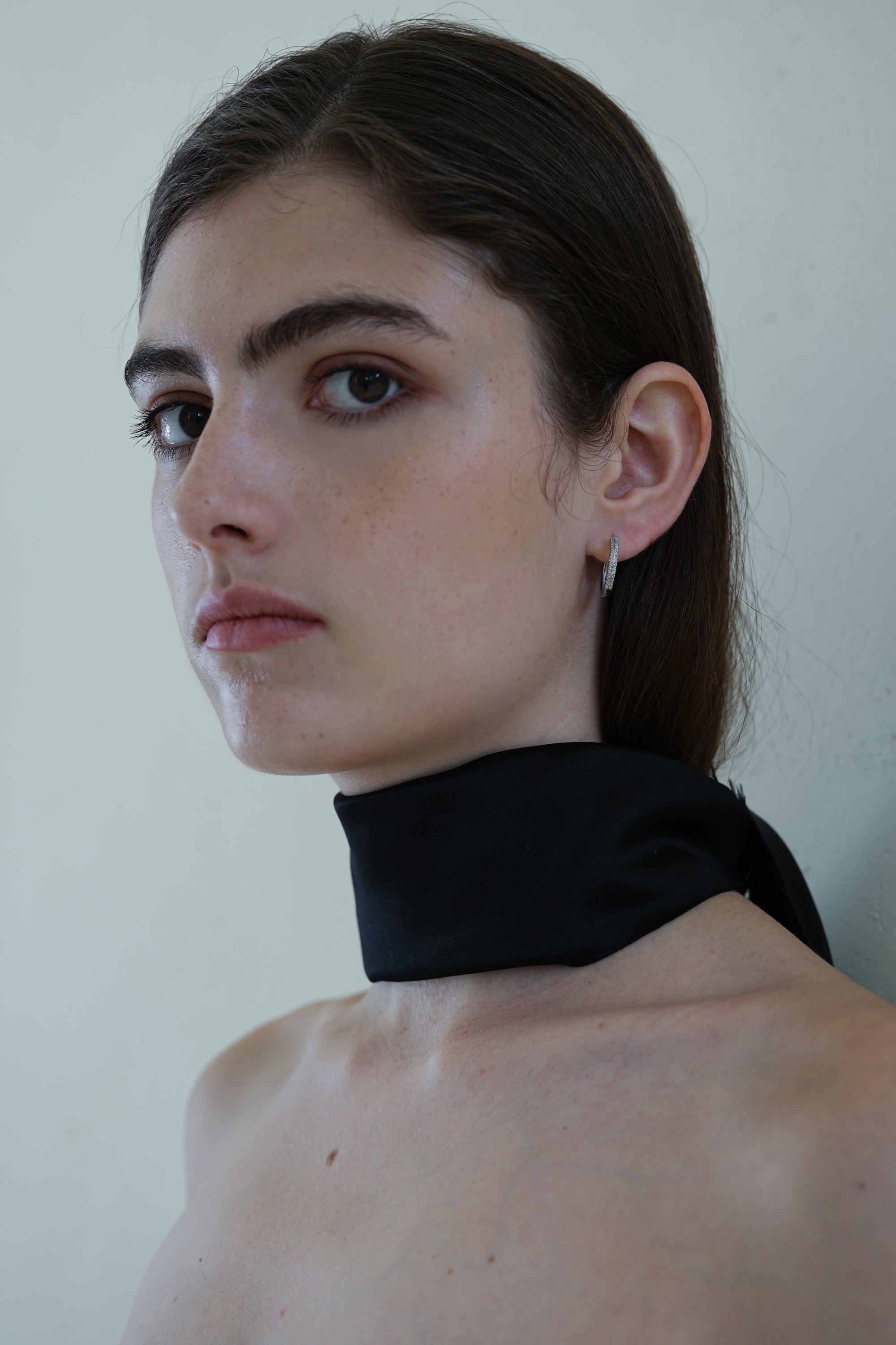 Deux Line Bijou Hoop Pierce | Silver