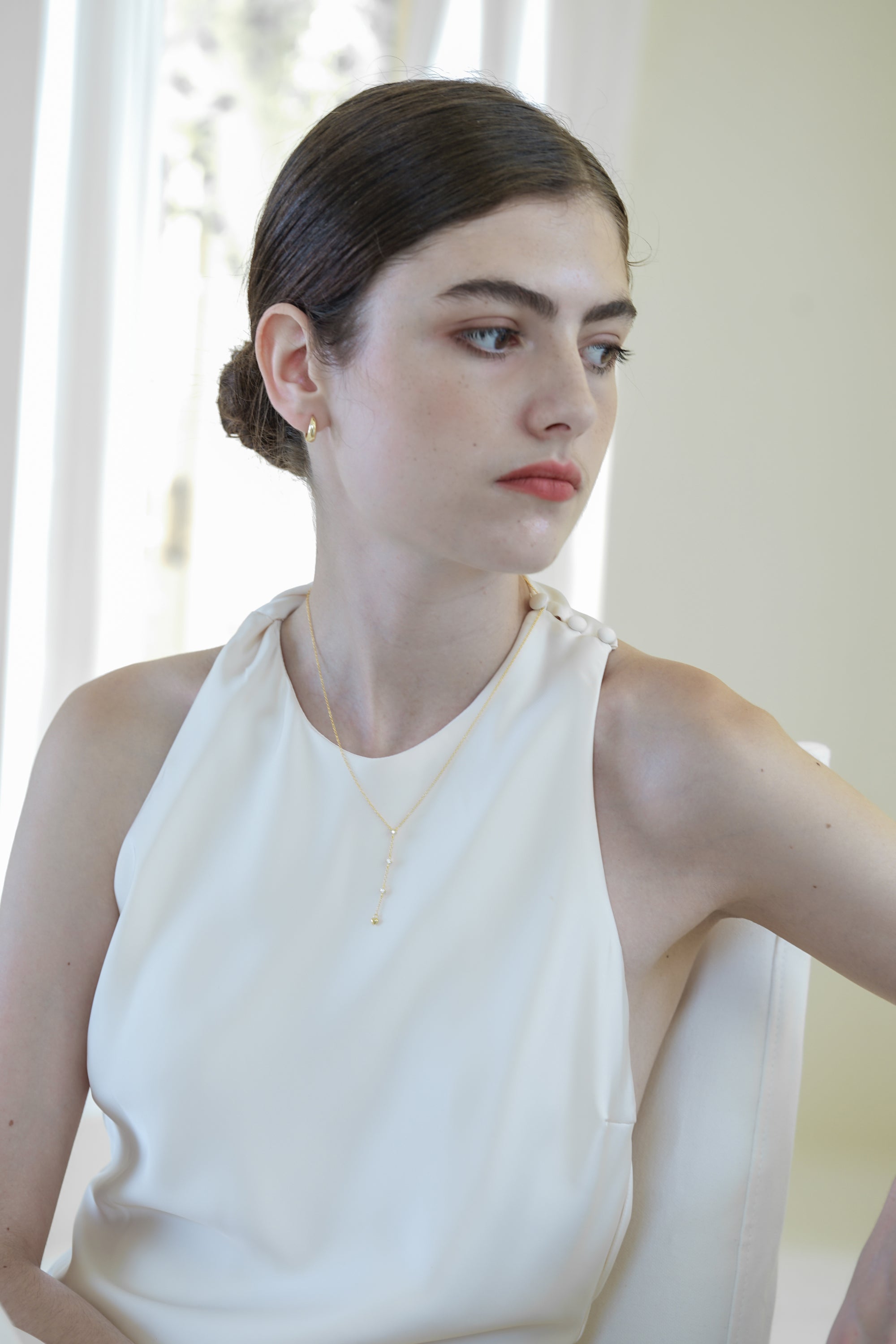 Luna Hoop Pierce | Gold