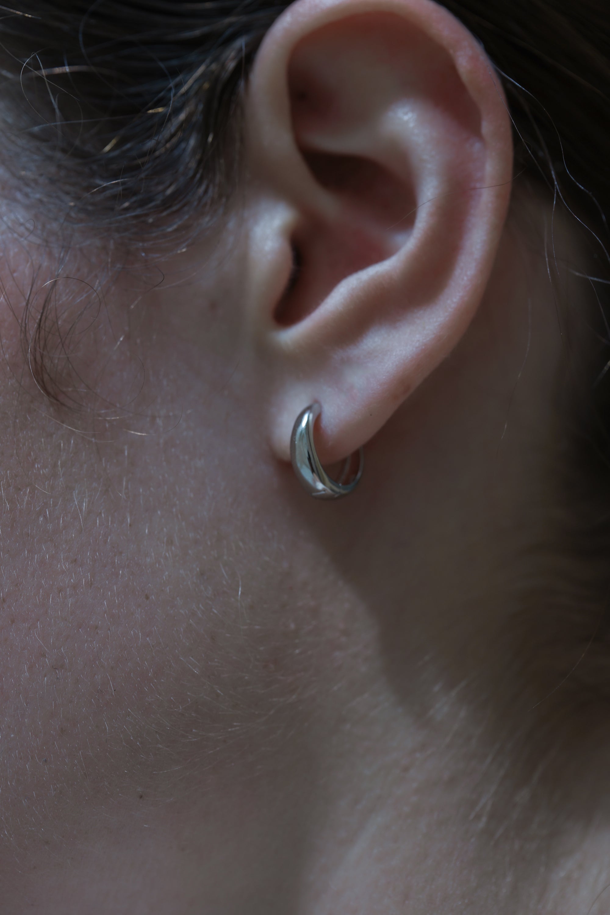 Luna Hoop Pierce | Silver