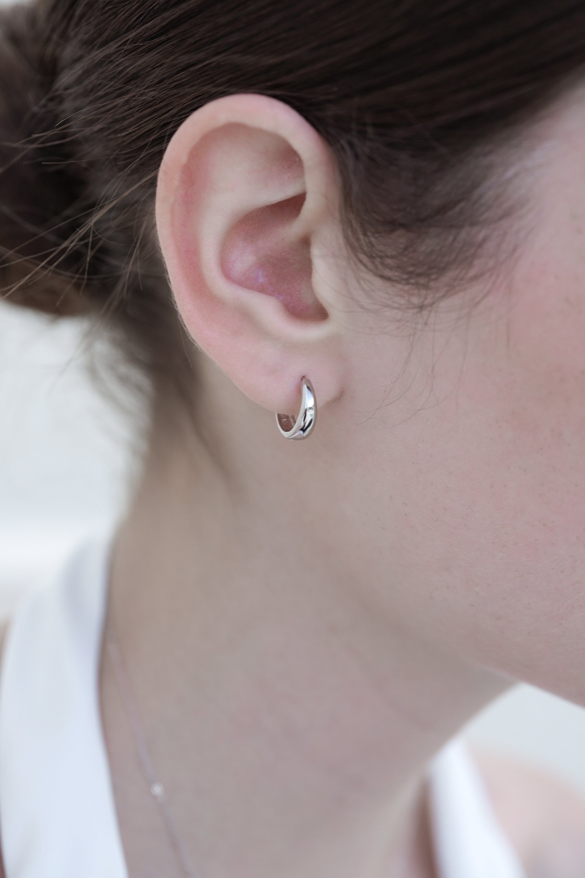 Luna Hoop Pierce | Silver