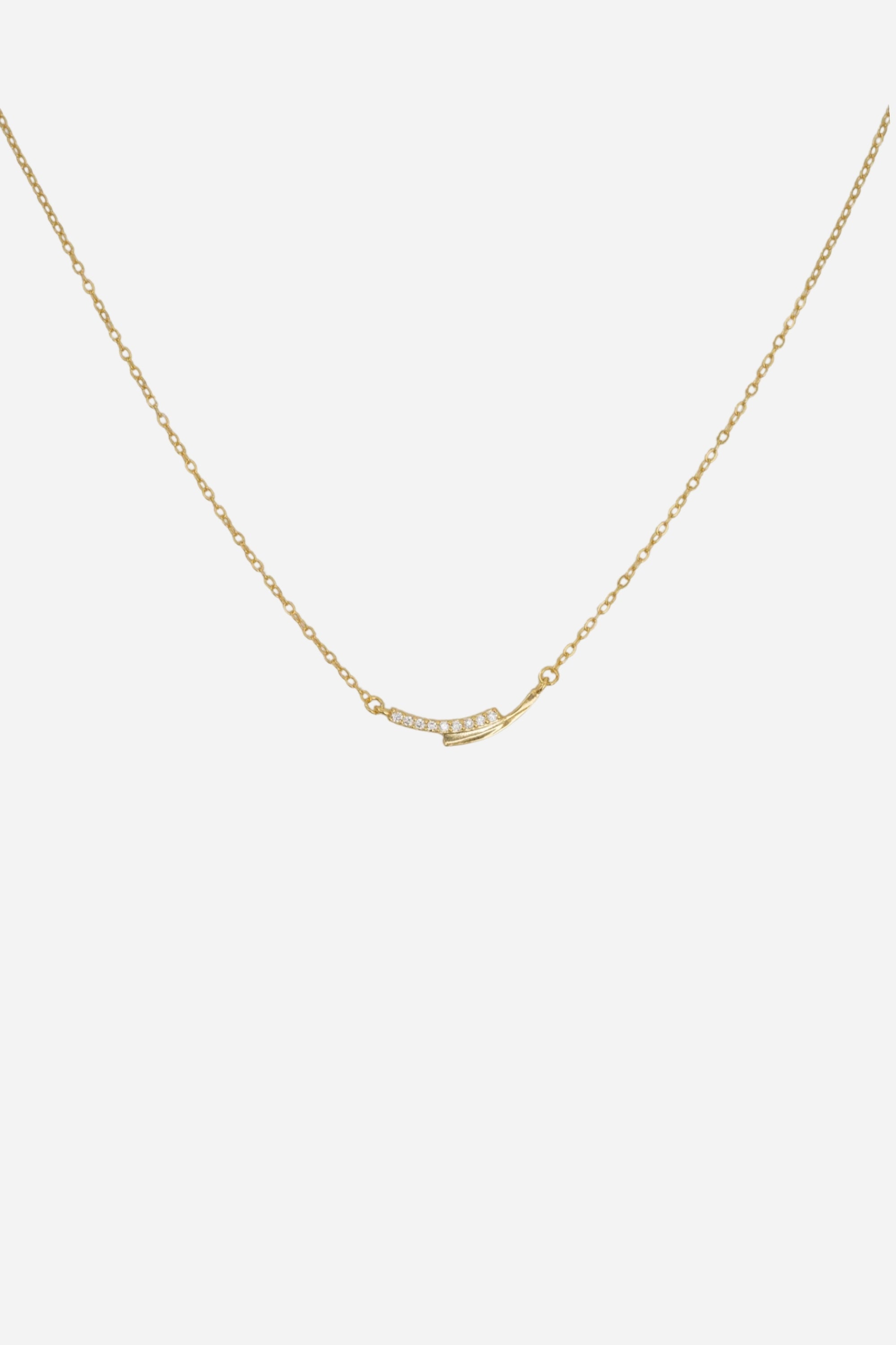 Two Bar Necklace | Gold