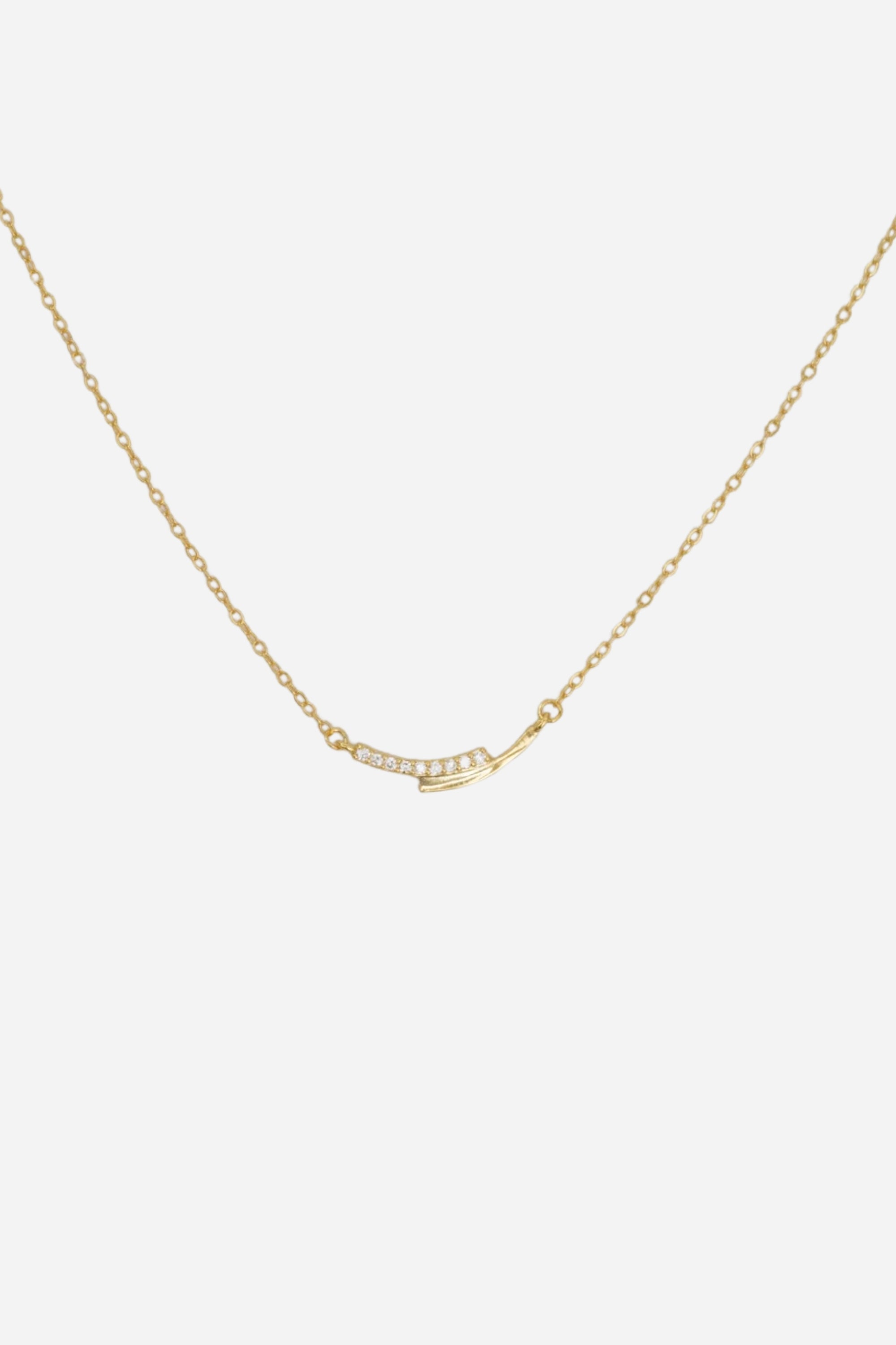 Two Bar Necklace | Gold