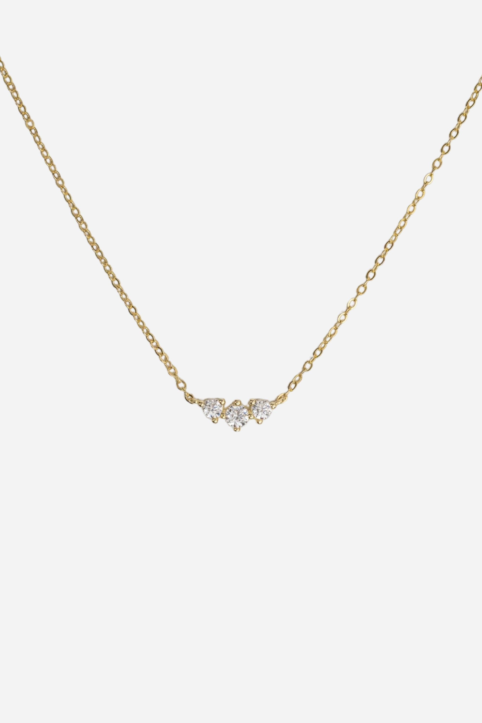 Three Bijou Necklace | Gold