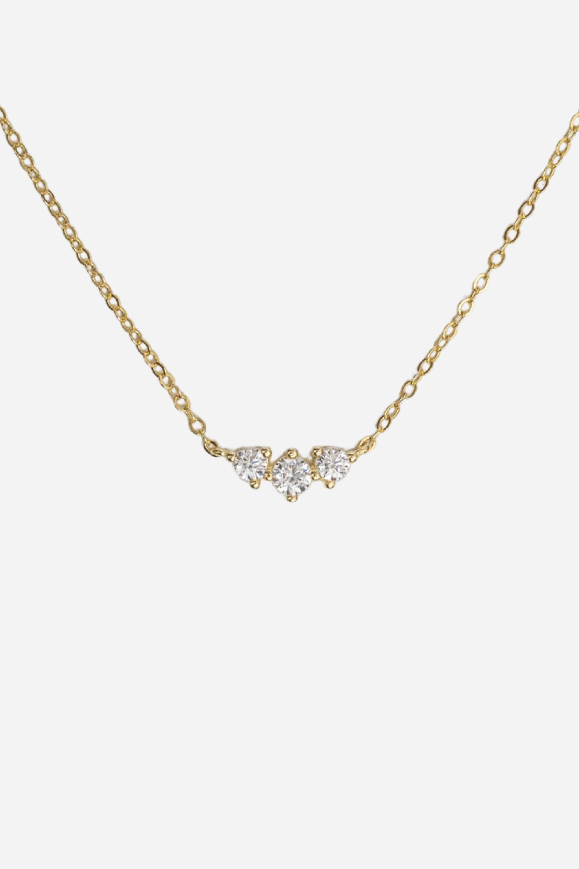 Three Bijou Necklace | Gold