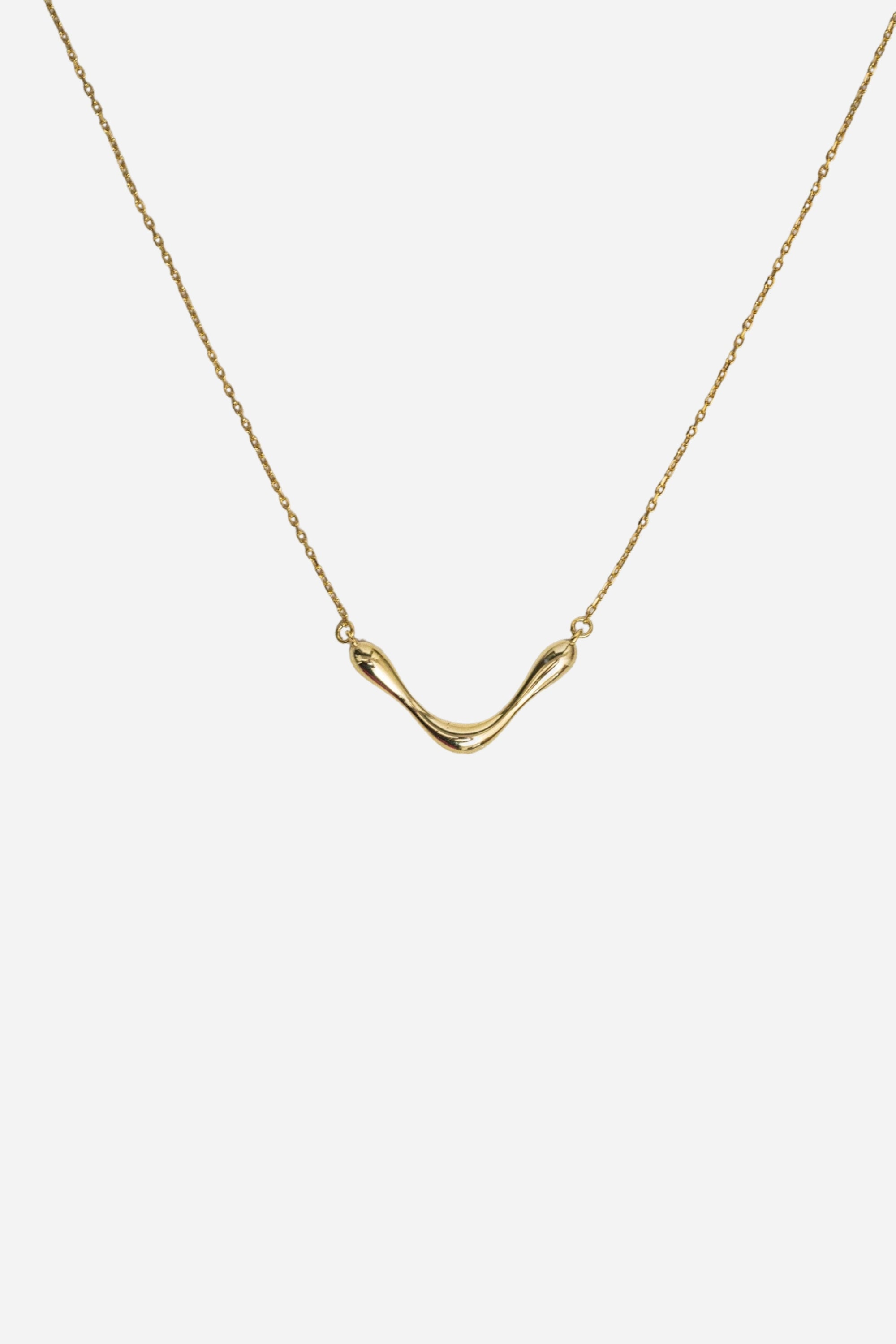 V Curve Necklace | Gold