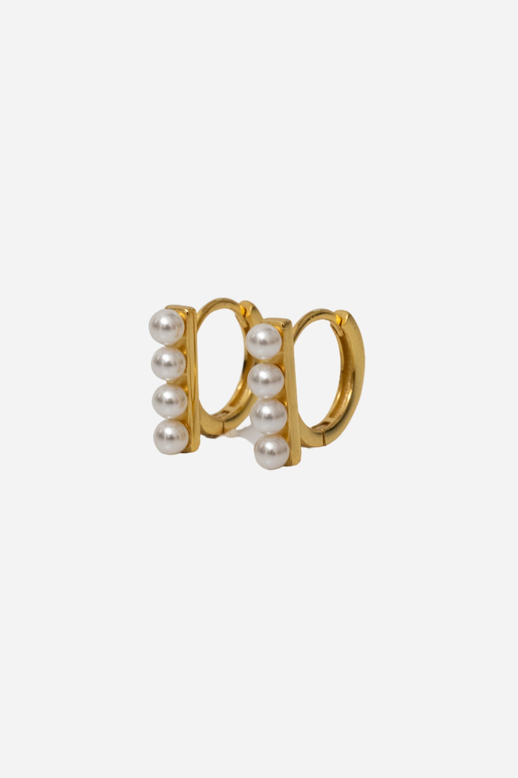 Pearl Lane Hoop Pierce | Gold