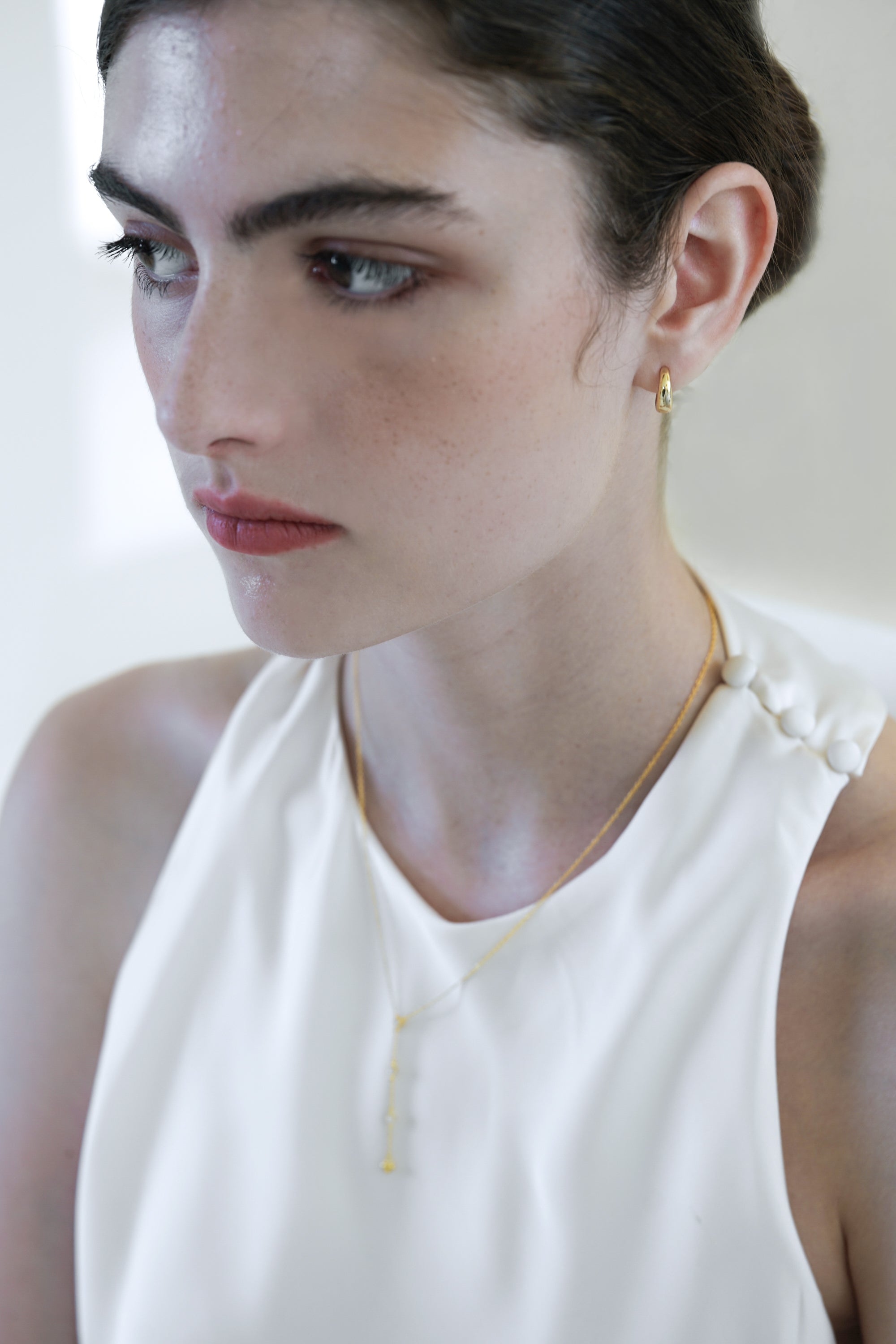 Luna Hoop Pierce | Gold